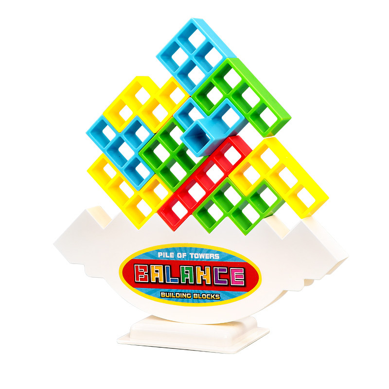 俄罗斯高比赛游戏桌面比赛叠叠方块玩具平衡益智游戏叠叠乐