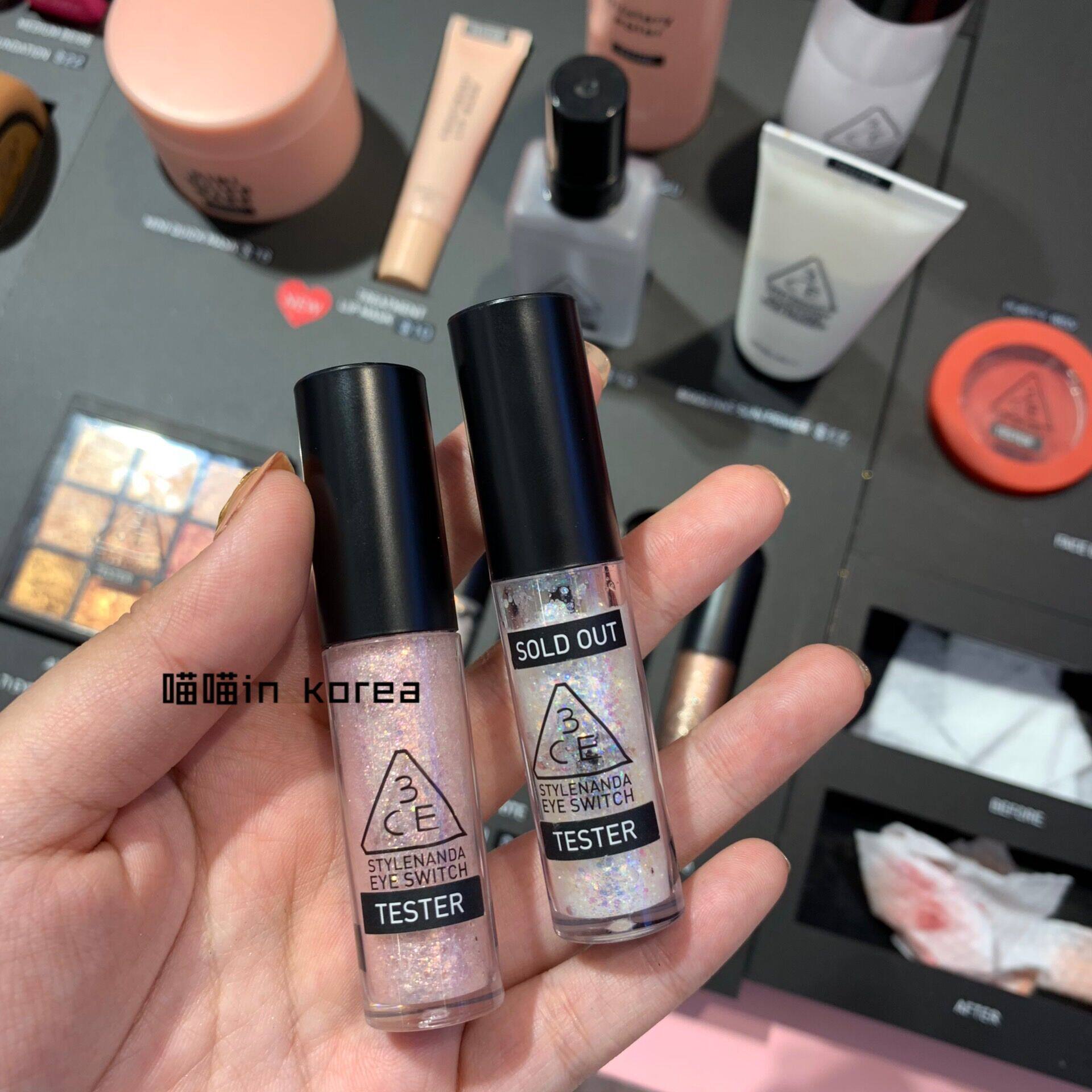 韩国3ce液体眼影 珠光大亮片闪亮卧蚕 double note petal stuck