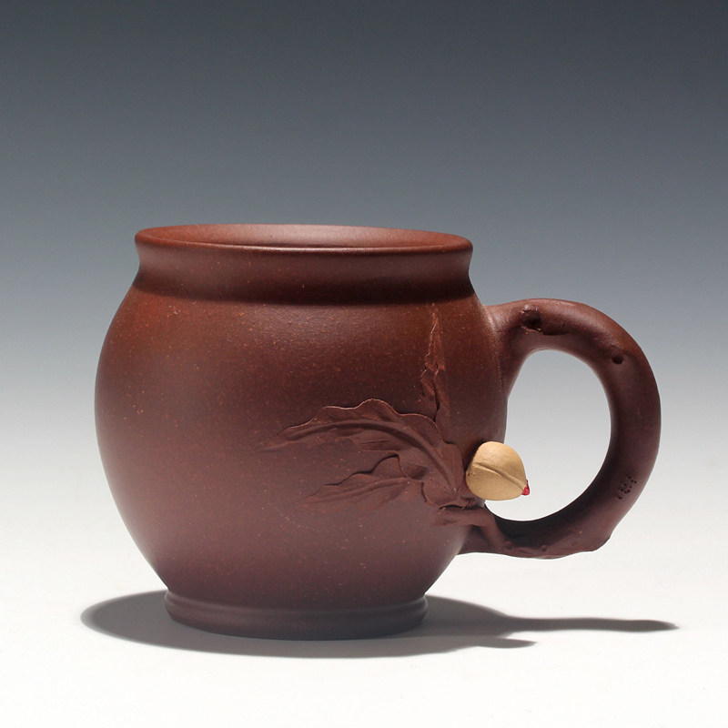 子冶葡萄寿桃梅花松针茶杯小杯口杯宜兴紫砂紫砂壶茶杯