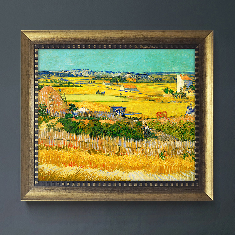 vambit 梵高 丰收 餐厅艺术装饰画客厅无框画现代美式卧室挂画