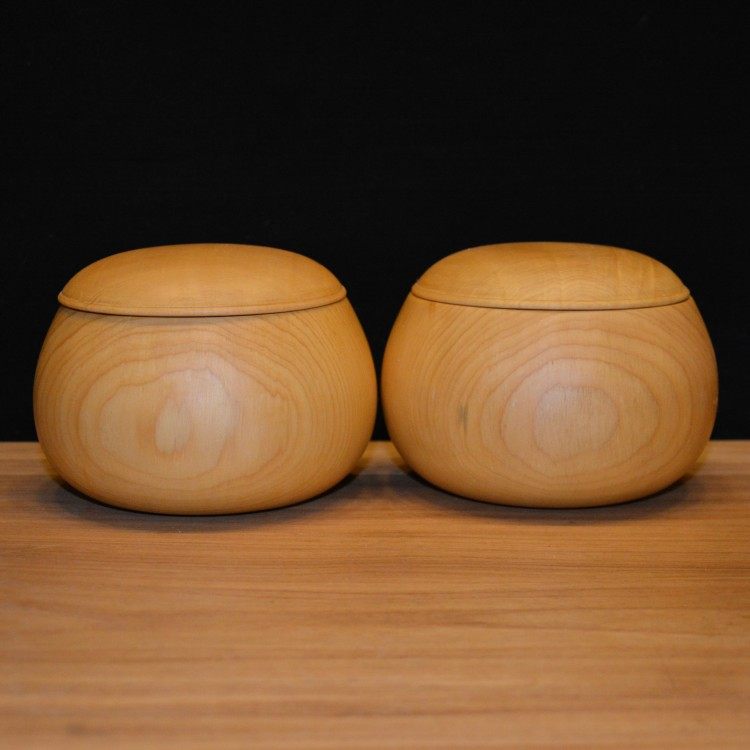 优质自然风自然实木五子棋皮云香榧非贴拼接木无围棋