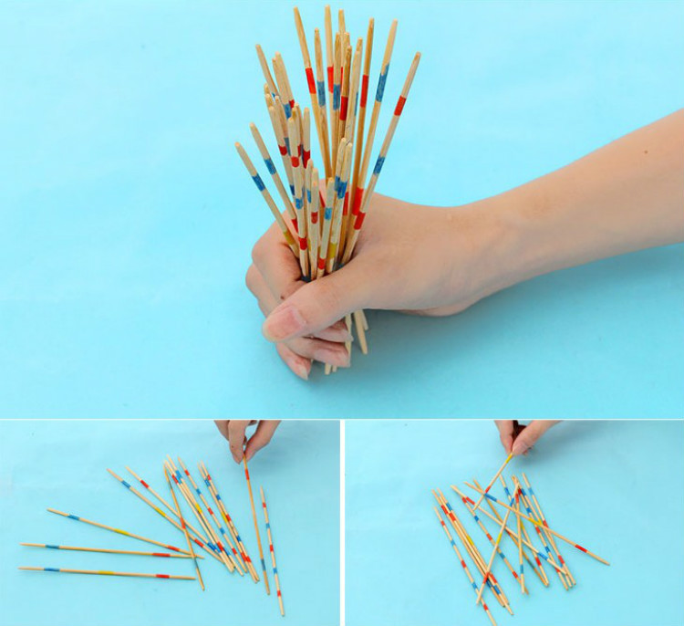 游戏木质挑棍棒撒棒挑数数竹签怀旧经典益智玩具桌面其它玩具