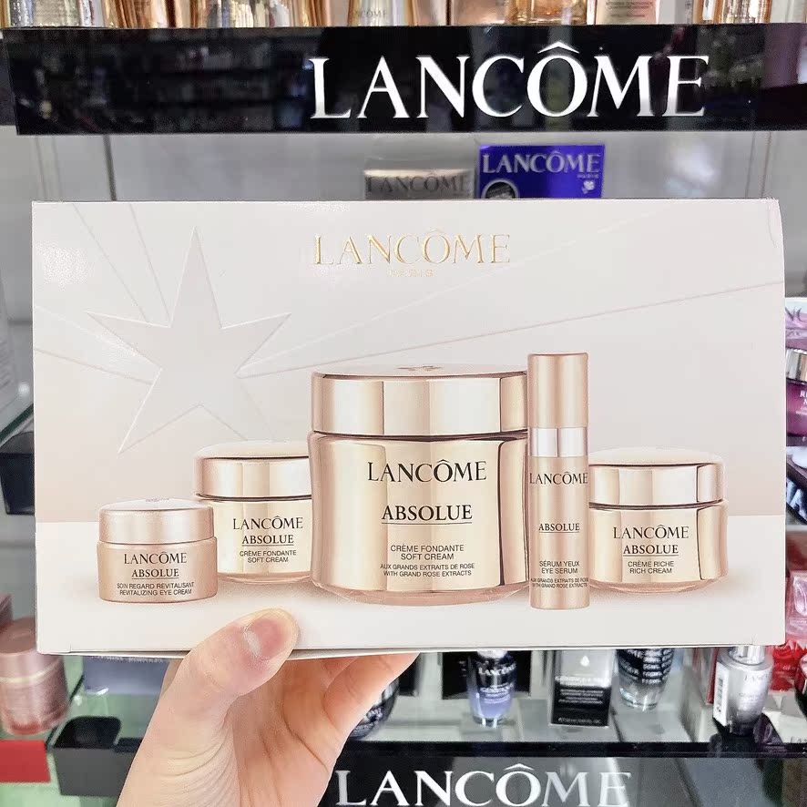 直邮lancome兰蔻新菁纯臻颜面霜套装轻润版60ml紧致保湿滋润焕肤
