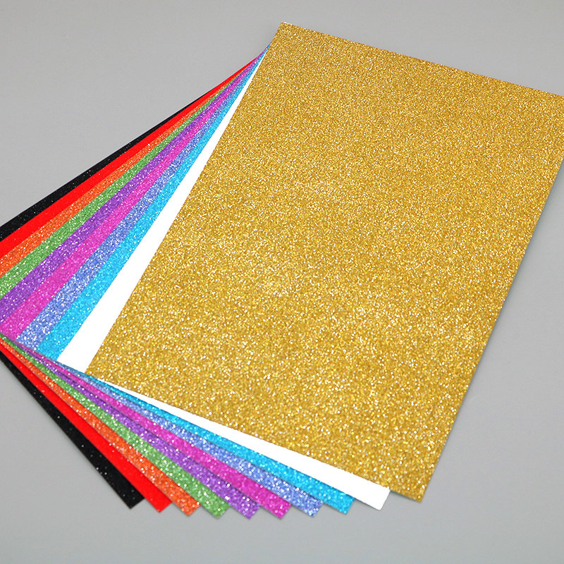 a4长方形250g金葱卡纸不掉闪光厚卡幼儿园手工折纸