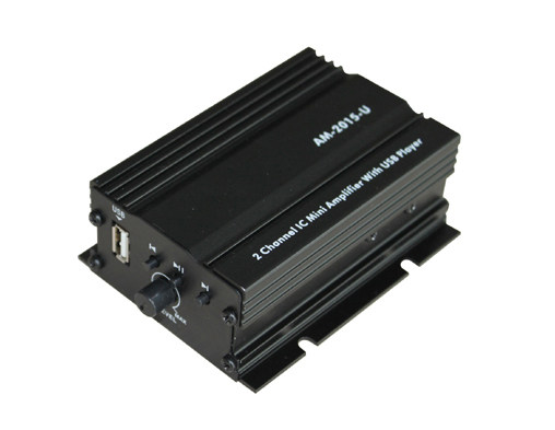 功放汽车车载改装汽车音响2声道2路插播放音乐amz2100u车载音乐配件