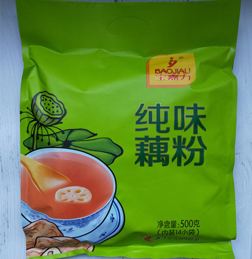 宝嘉藕粉纯味桂花中老年红枣500g袋装内含小袋藕粉