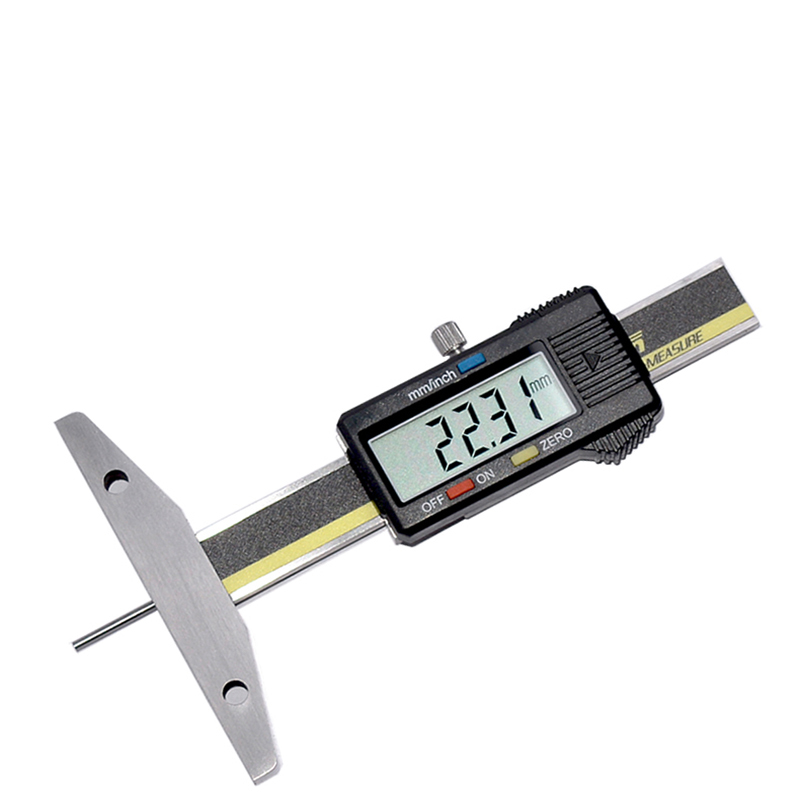 深度天目数显细杆度尺金属塑料深孔测量量尺游标卡尺