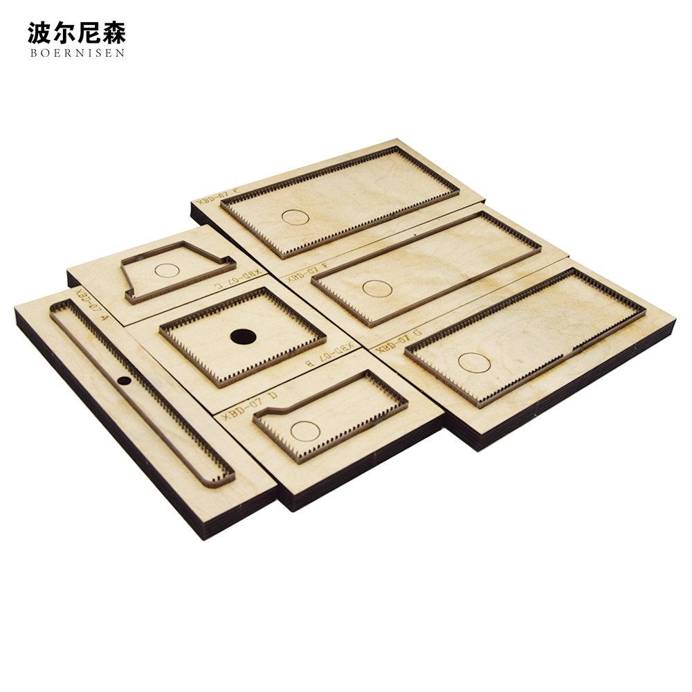 刀模定做短款男士钱包皮具切割diy激光木板刀模亚克力刀模