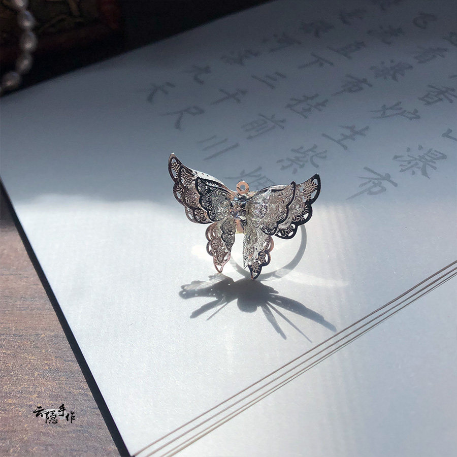 戒指天官周边花城银蝶红绳死灵赐福cos配饰戒指