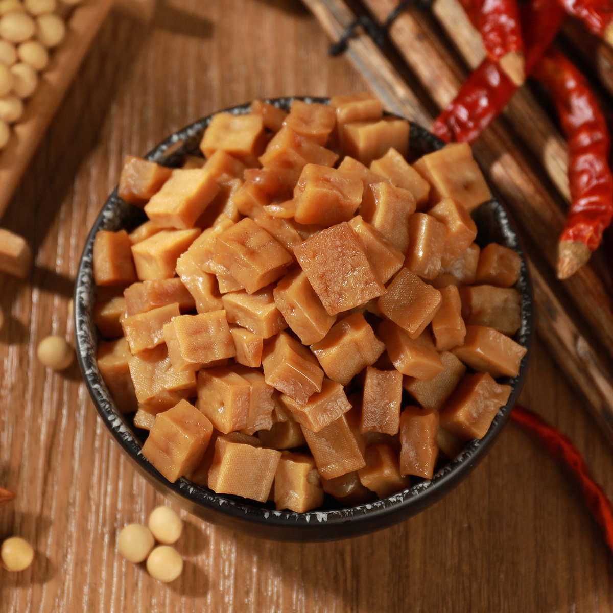 零食辣味颗颗香干小时候怀旧手工豆腐干大竹特产豆腐干