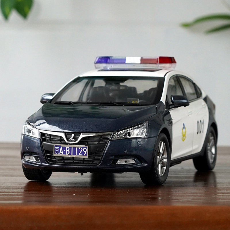 原厂台湾裕隆纳智捷luxgens5警车仿真合金汽车模型车模