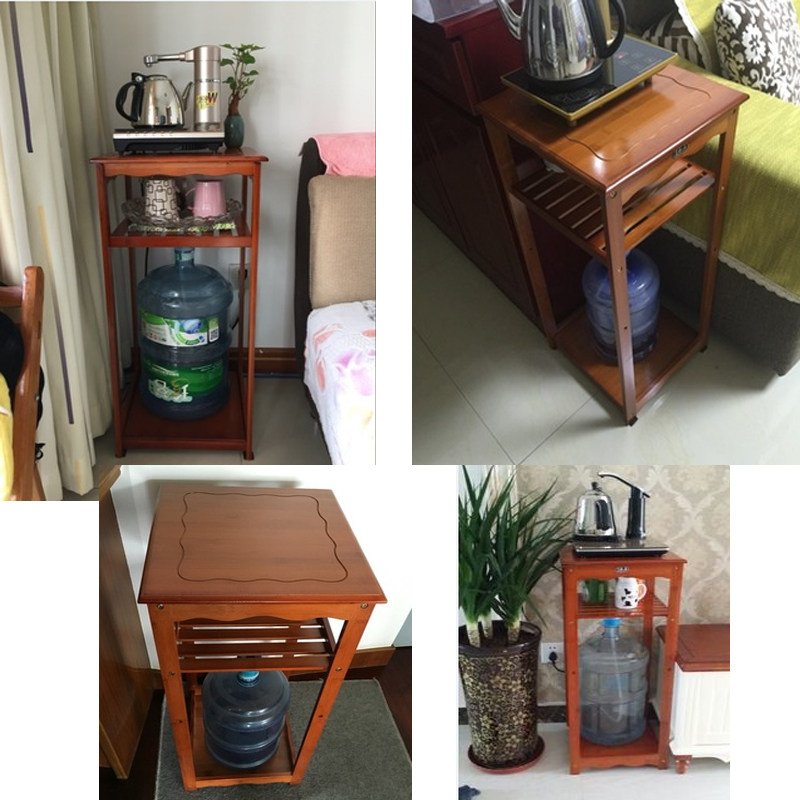楠竹饮水机架实木置物架电磁炉烧水壶自动抽水架茶具大水桶架子