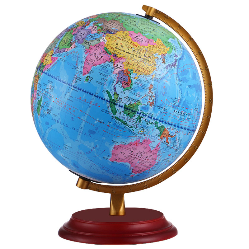 网红语音ai地球仪木质底座学生初中生智能地球仪3d立体悬浮ar地球仪32