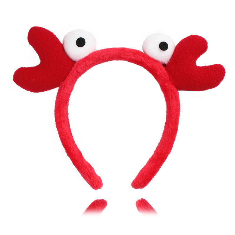 日韩可爱超萌动物造型小龙虾卡通头箍发卡洗脸发饰