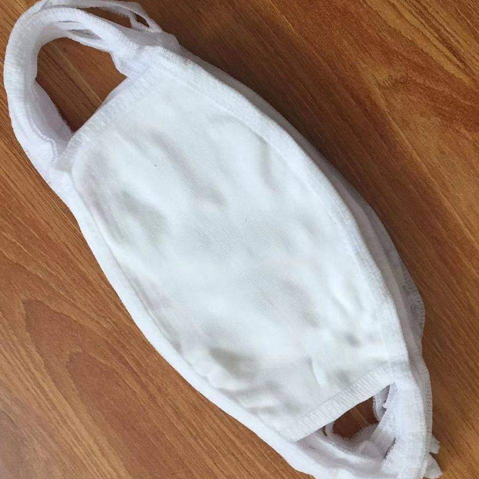 口罩20个白色纯棉二三三层棉布防风灰尘保暖口罩