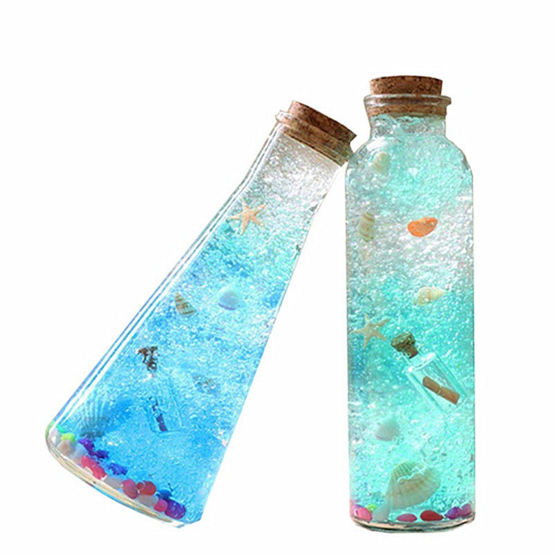 新升级星云海洋漂流瓶子许愿瓶许愿彩虹材料空瓶幸运星