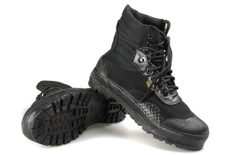 际华3537正品黑色解放鞋高帮作训鞋户外登山训练解放鞋