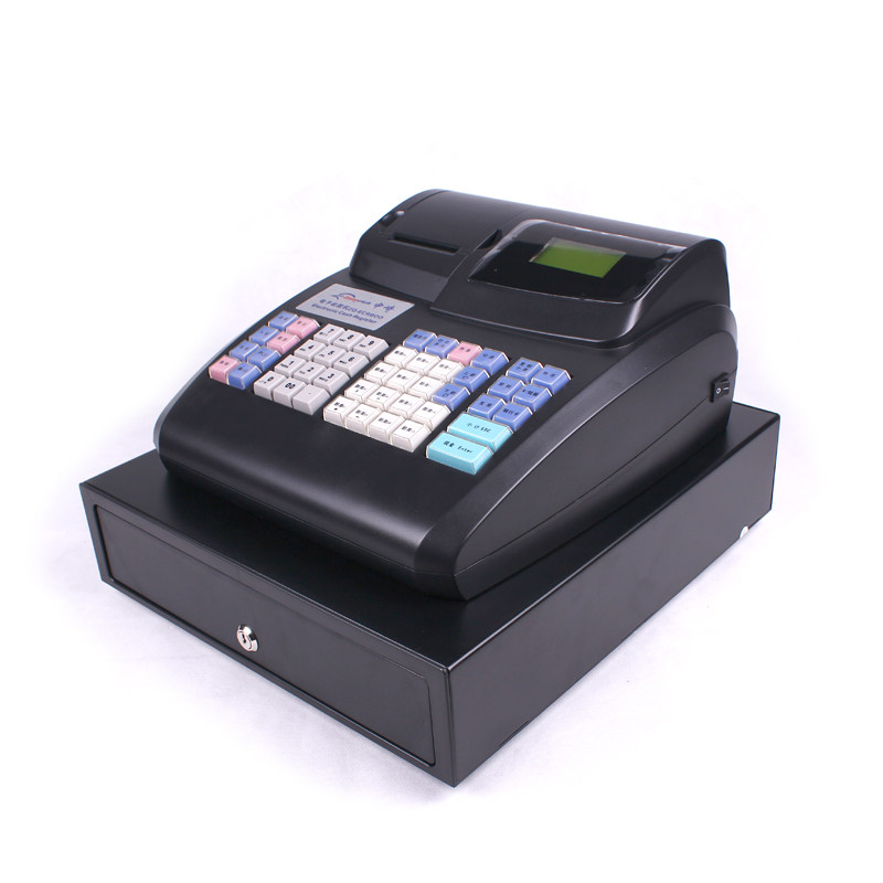 收款机中崎zq-ecr800电子收银机连锁店超市收银一体机收款机