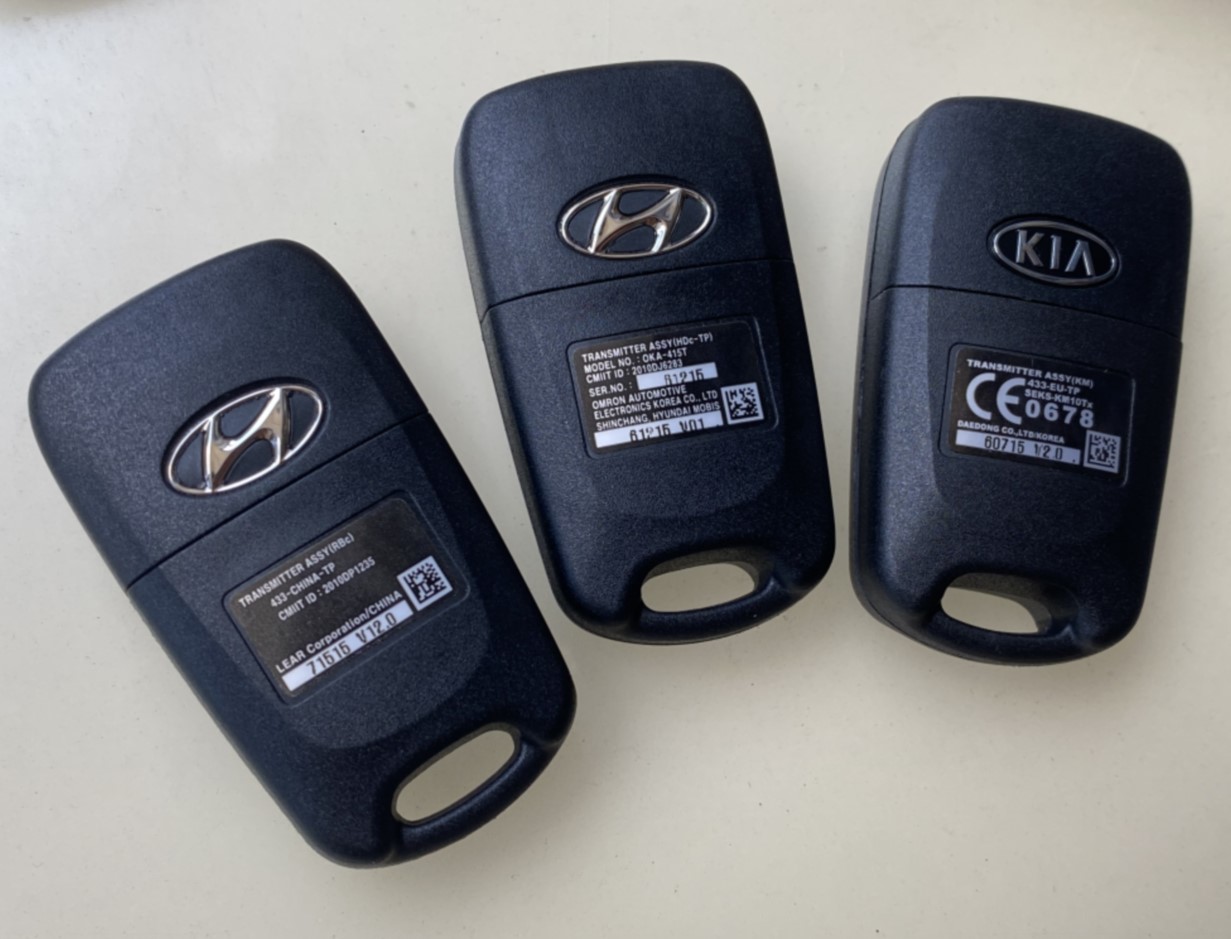 原厂现代悦动朗动瑞纳途胜起亚k2k5智跑折叠汽车钥匙