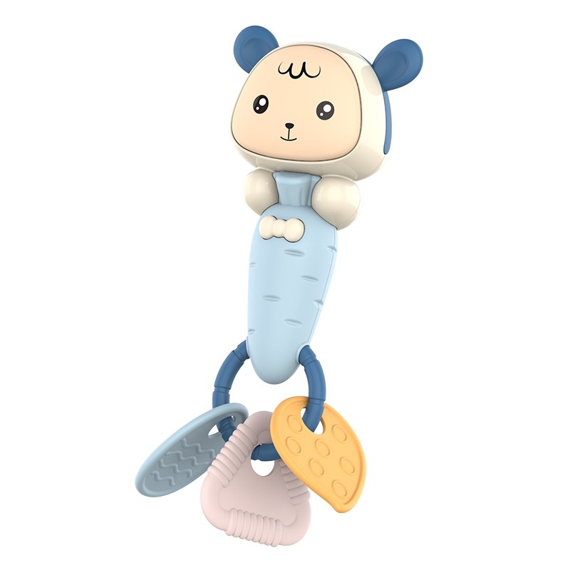 婴儿摇铃安抚玩具男女女孩萌宠节奏棒音乐牙摇铃