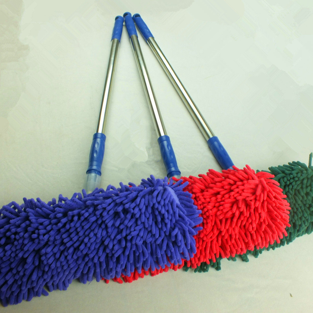 拖把雪尼尔布套式地拖长柄伸缩旋转洗车平板木地板平板拖把