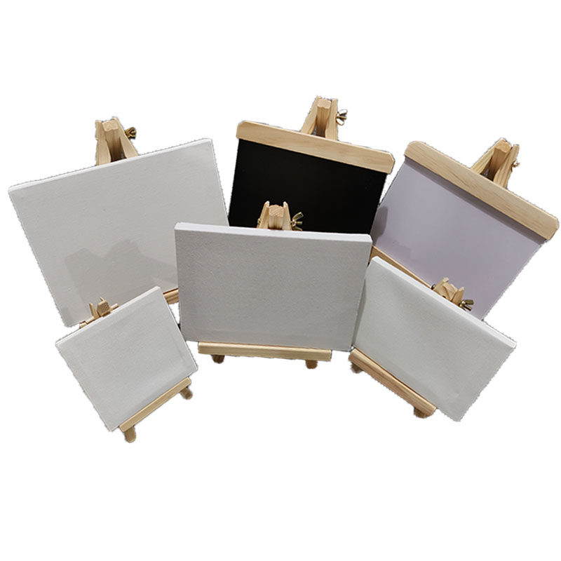 油画桌面迷你画架画框套装diy丙烯颜料绘画画板