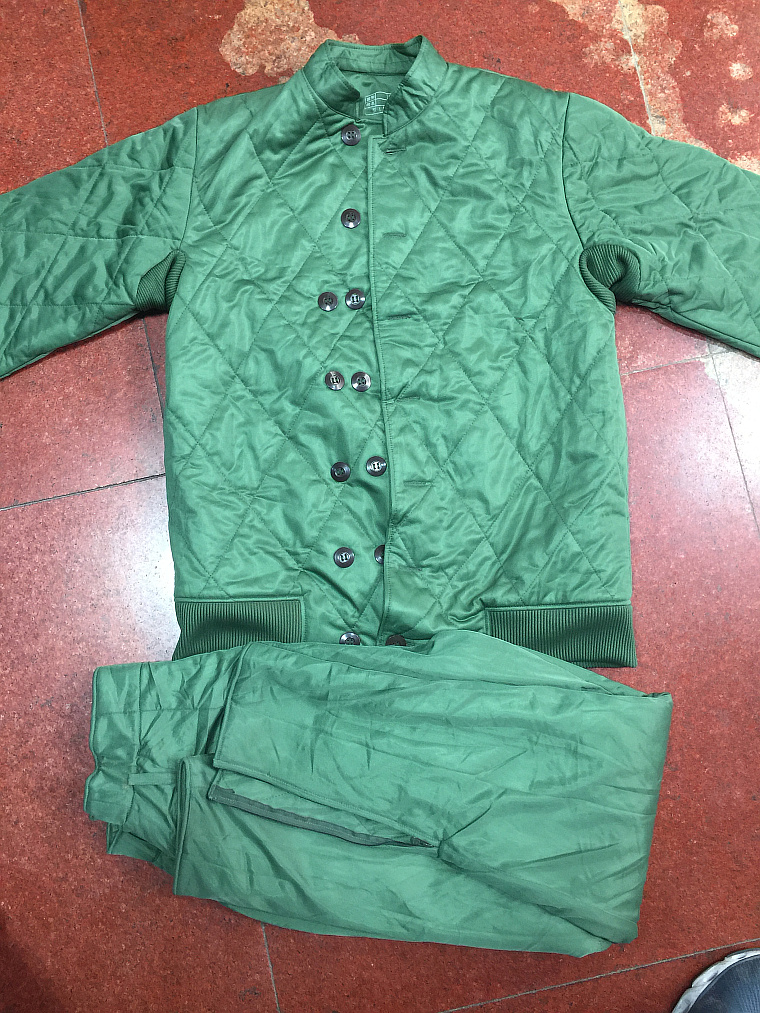 老式温区橄榄绿棉衣棉裤  保暖棉衣棉裤