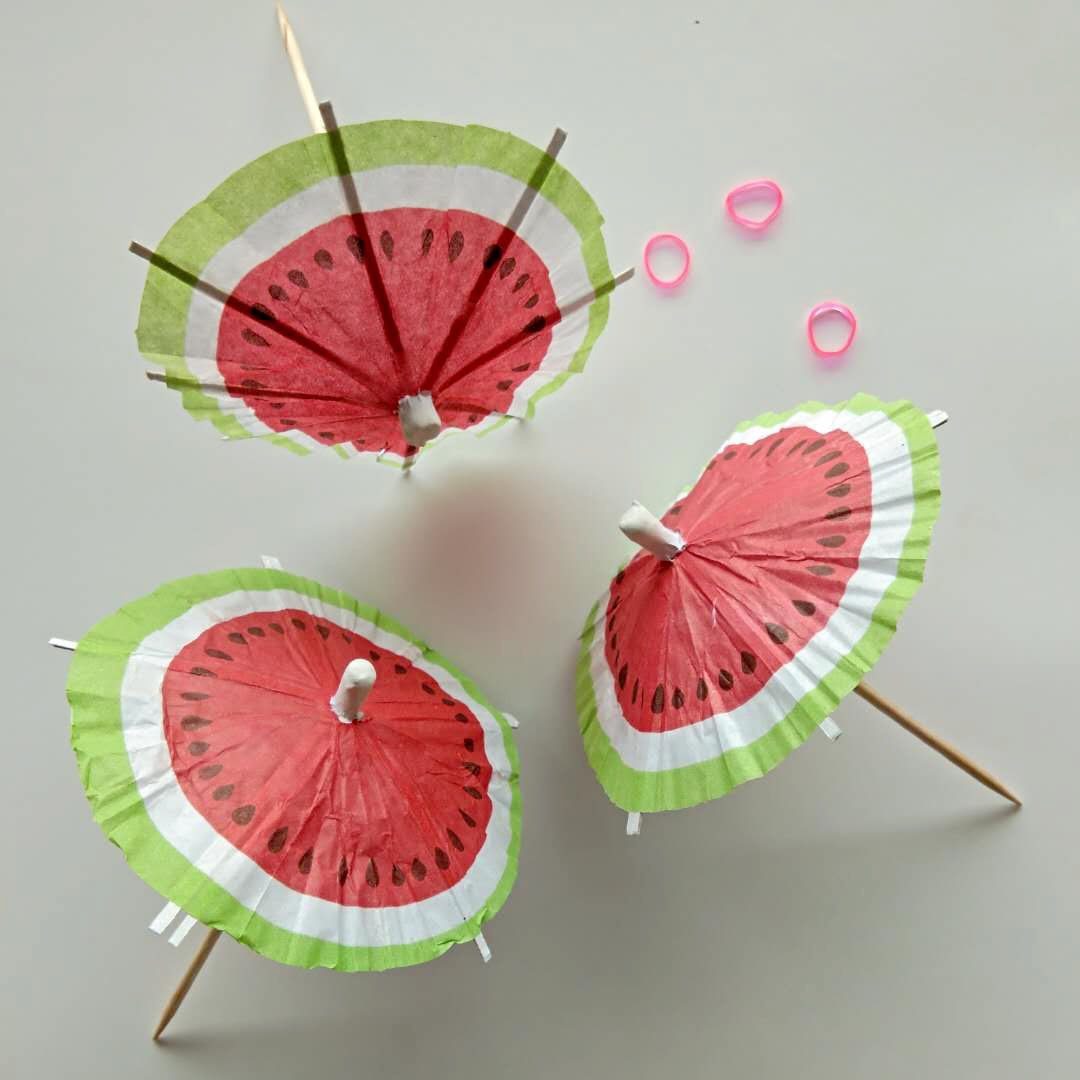 装饰小雨伞50只一袋花纸纸伞水果蛋糕鸡尾酒雨伞水果叉
