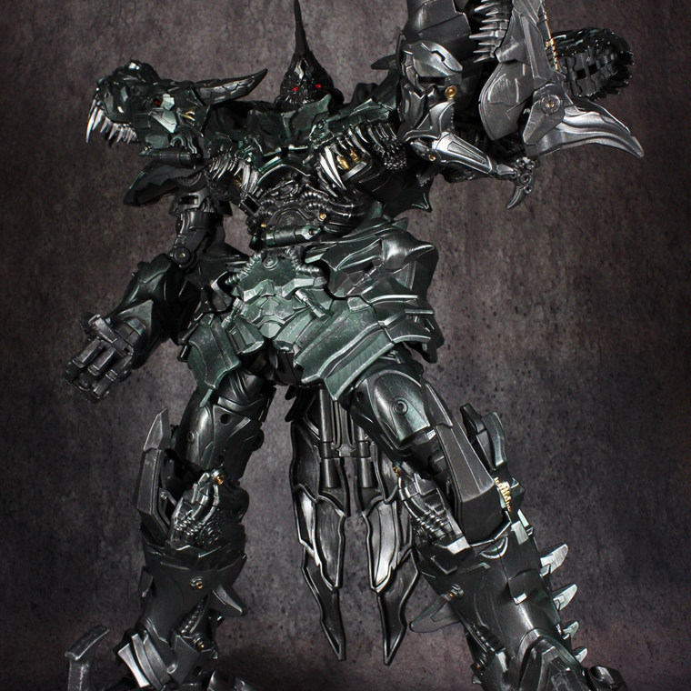 黑曼巴ls05变形玩具金刚雕像放大合金钢索远古儿童机器人