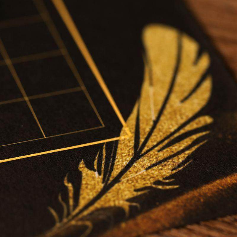 a4方格硬笔书法作品钢笔创作书写纸比赛展览底黑书法用纸