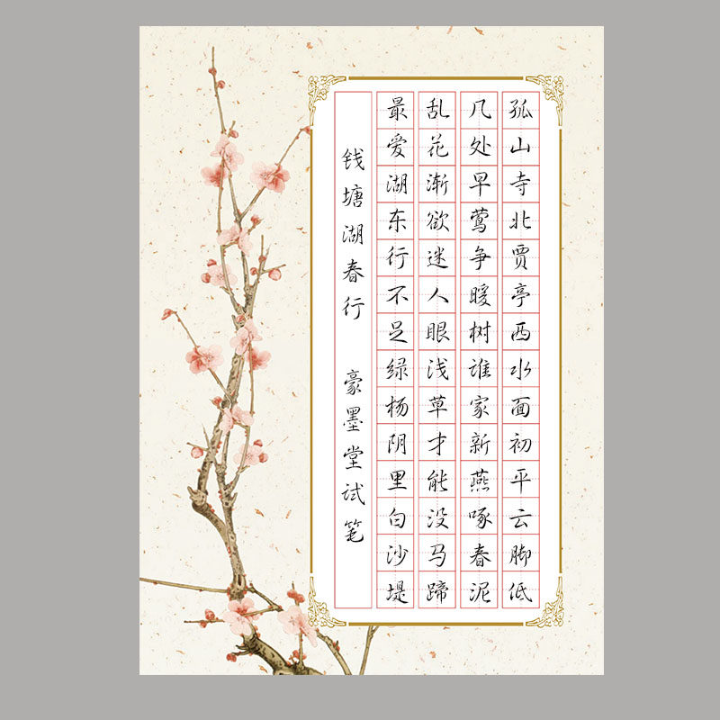 加厚16k方格硬笔书法作品学生成人钢笔比赛展览书法用纸