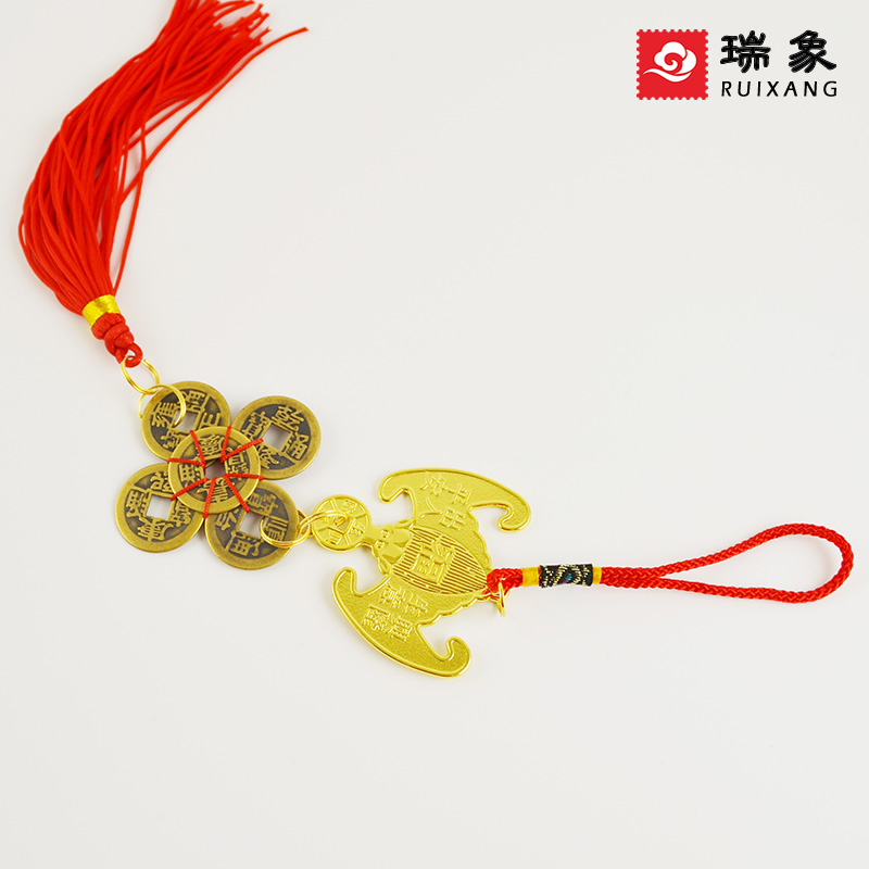 瑞象2寸蝠鼠金钱挂件 金钱蝠鼠挂件福鼠吊金钱 7022f