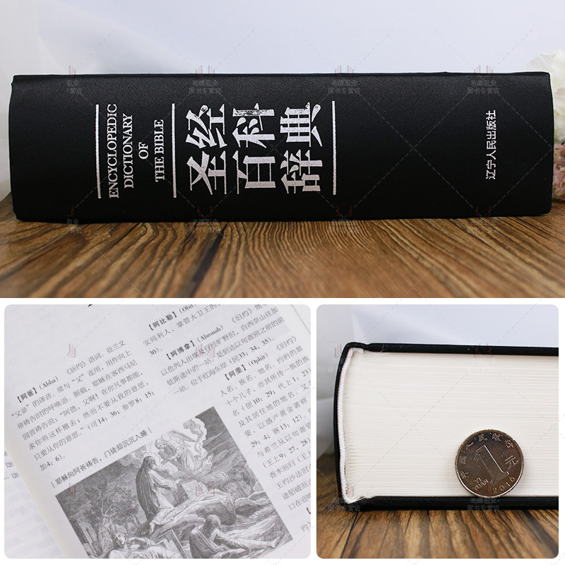 圣经书 中文版 圣经百科辞典 圣经故事 图文注释书籍解读新约旧约用语