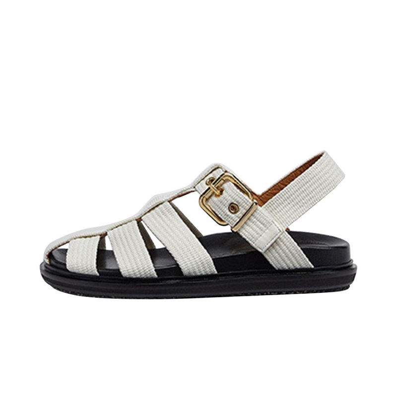 mona新款海边镂空春夏季2021罗马包头复古沙滩罗马凉鞋