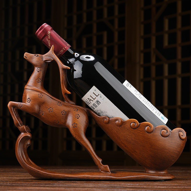 大象酒柜装饰品红酒摆件酒驾客厅现代简约工艺乔迁摆件