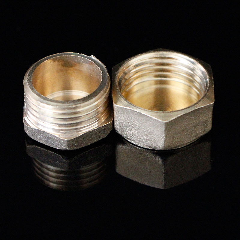 4分ppr皮圈丝堵外丝堵头20 25 1寸铜堵头铜管帽带扳手丝堵