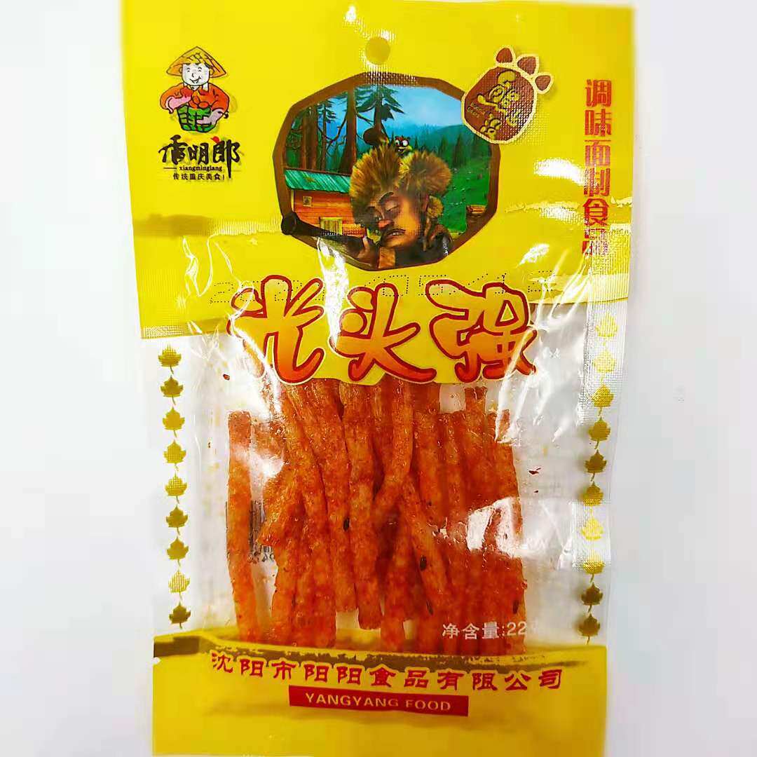零食明朗光头强辣条辣片8090怀旧办公室经典休闲面筋制品