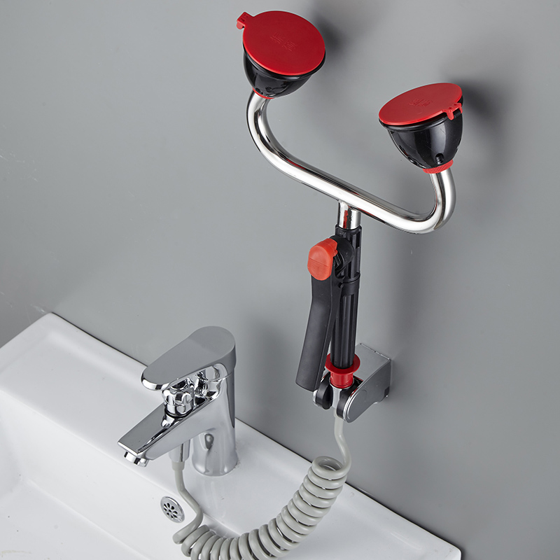 喷塑单口双口洗眼器验厂台式移动喷淋实验室紧急感应紧急冲淋装置及洗