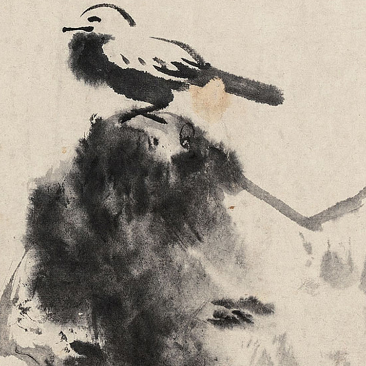 国画花鸟画字画高清装饰画挂画客厅石涛朱耷八大国画