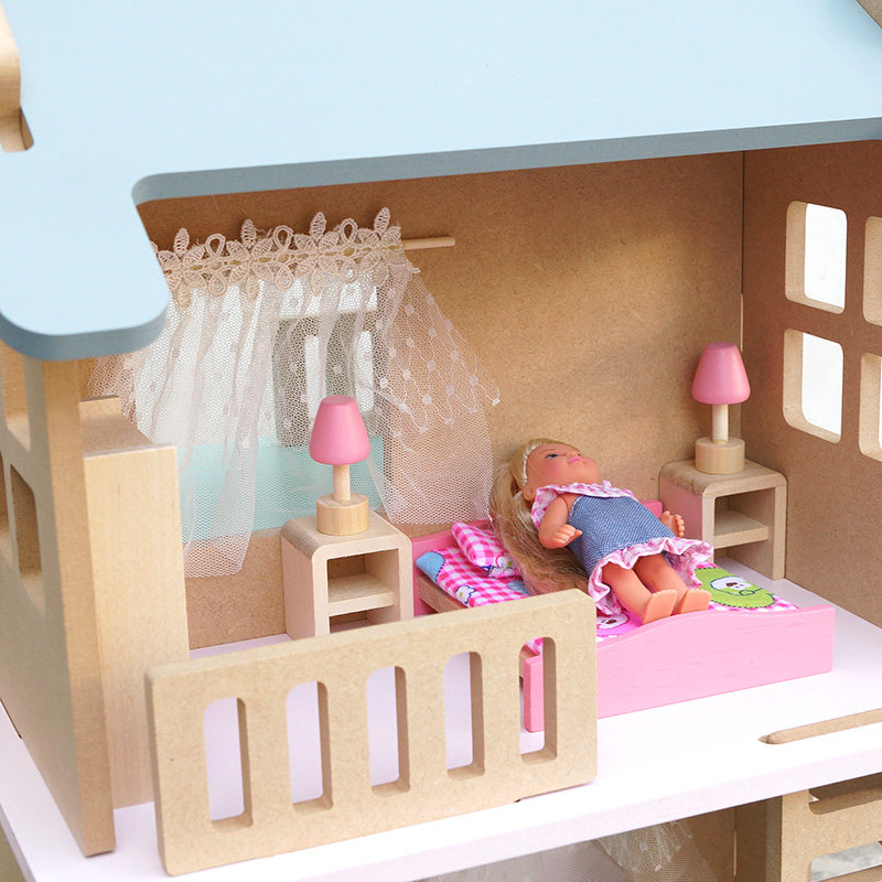 女孩过家家手工手工娃娃娃屋小房子别墅公主城堡玩具仿真过家家玩具