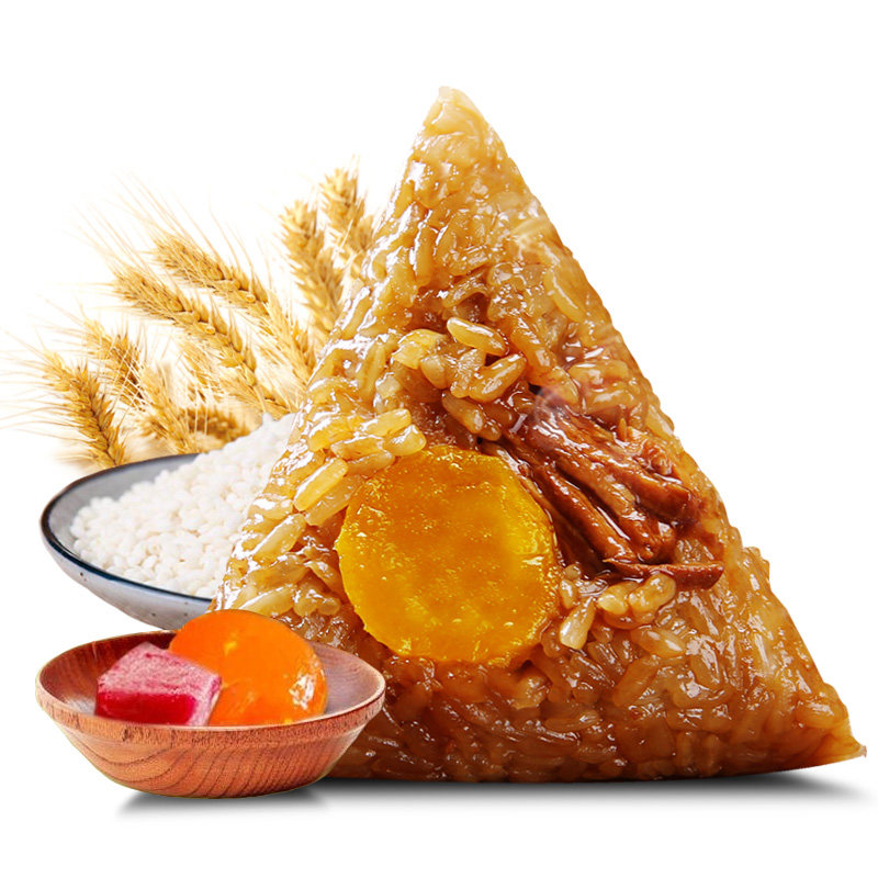 嘉兴特产红船粽子真空160g*2只蛋黄鲜肉粽320克零食特产