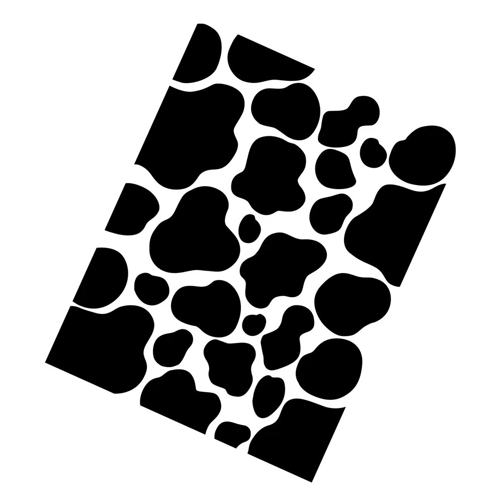 黑白奶牛斑纹防水手机电动车五菱宏光mini墙贴车贴汽车装饰贴