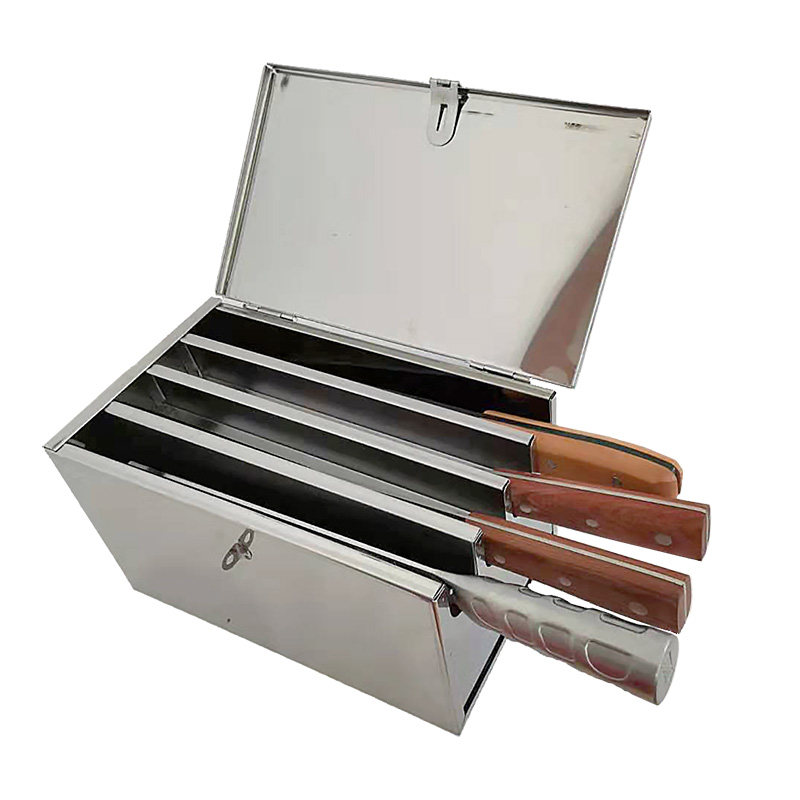 菜刀不锈钢盒子盖子上锁厨师专属私人刀具收纳刀架