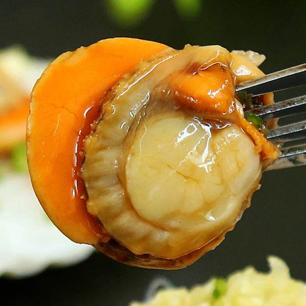 扇贝新疆爱美美食500g鲜活冷冻带黄大个速冻贝类制品