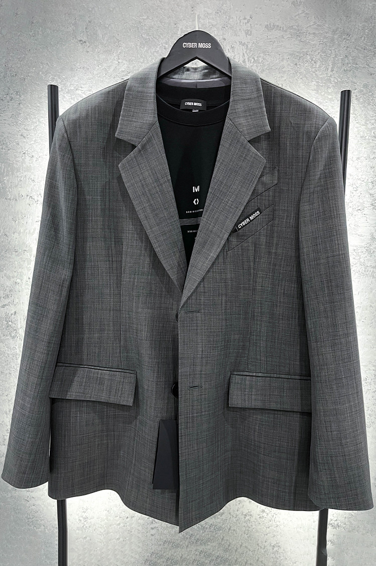 cm21s派对搭讪秘诀系列后背裁片印花西装#c001-s西服