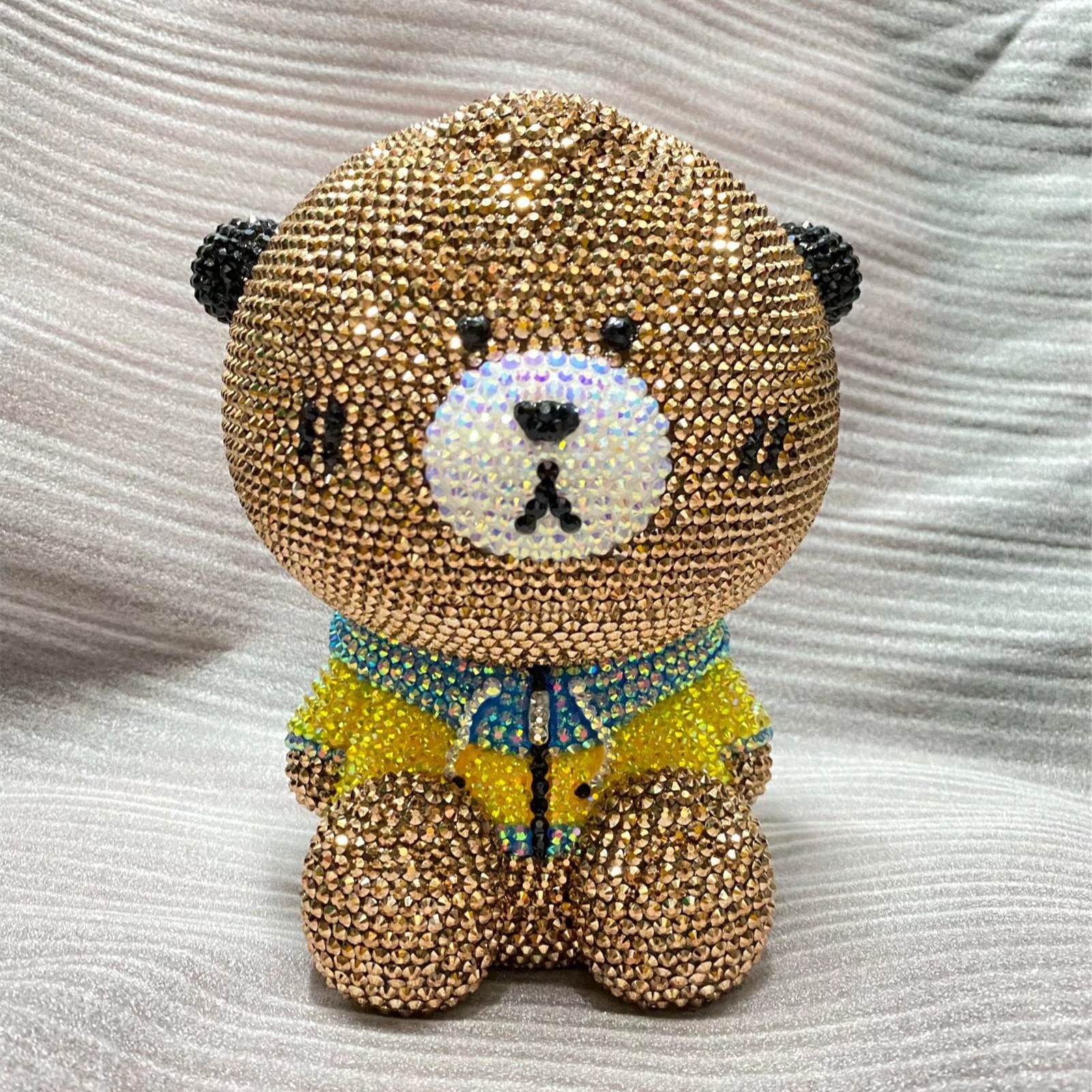 贴钻包邮手工存钱暴力熊摆件diy卡通玩偶镶钻储蓄罐