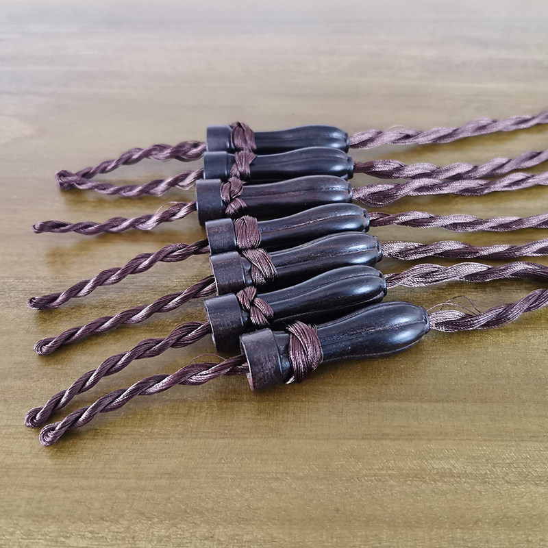 古琴琴轸紫光轸雁七星南瓜旋转乌木配件穿绒古琴