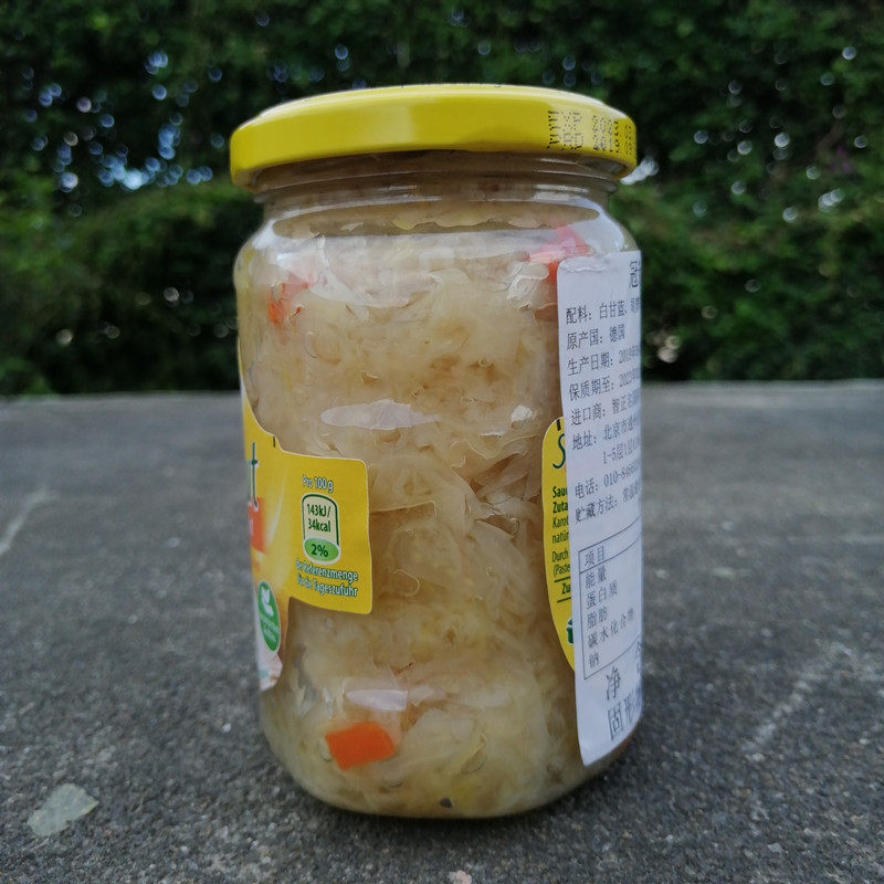 德国冠利酸菜350g腌制泡菜酸椰德式西餐沙拉腌制