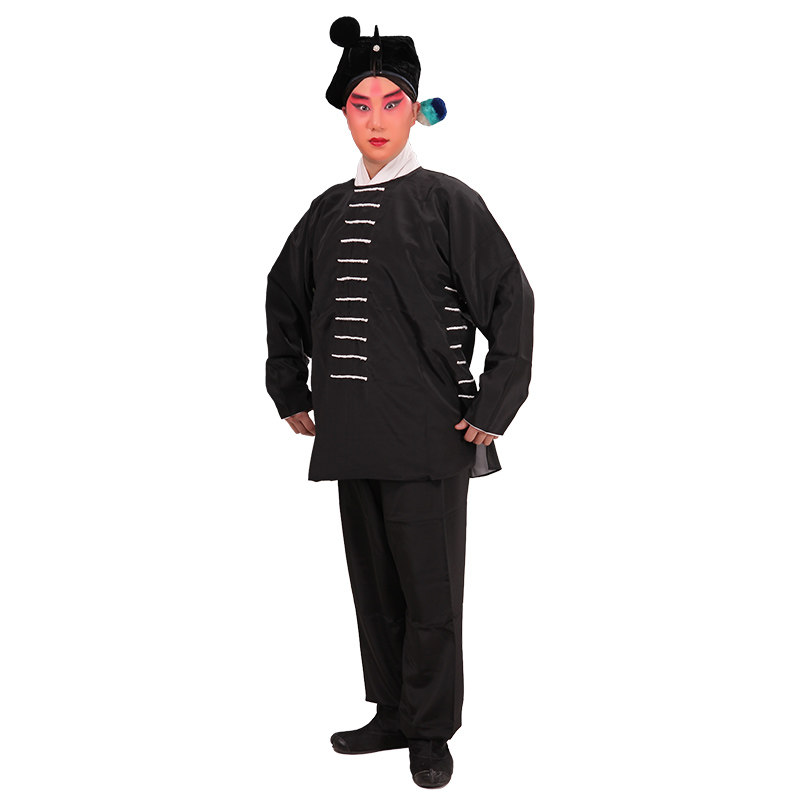 正龙戏装素打京剧舞台演出戏剧武松打虎夜行民族服装