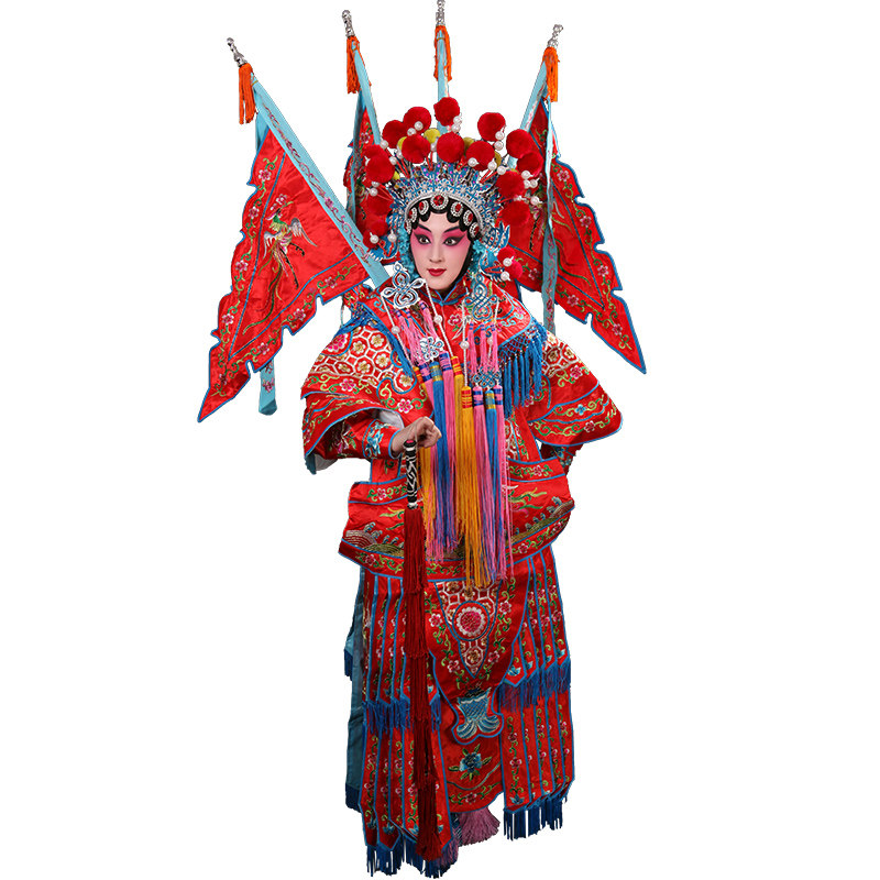 正龙武旦桂英梨花女将服装刀马戏装戏曲京剧民族服装